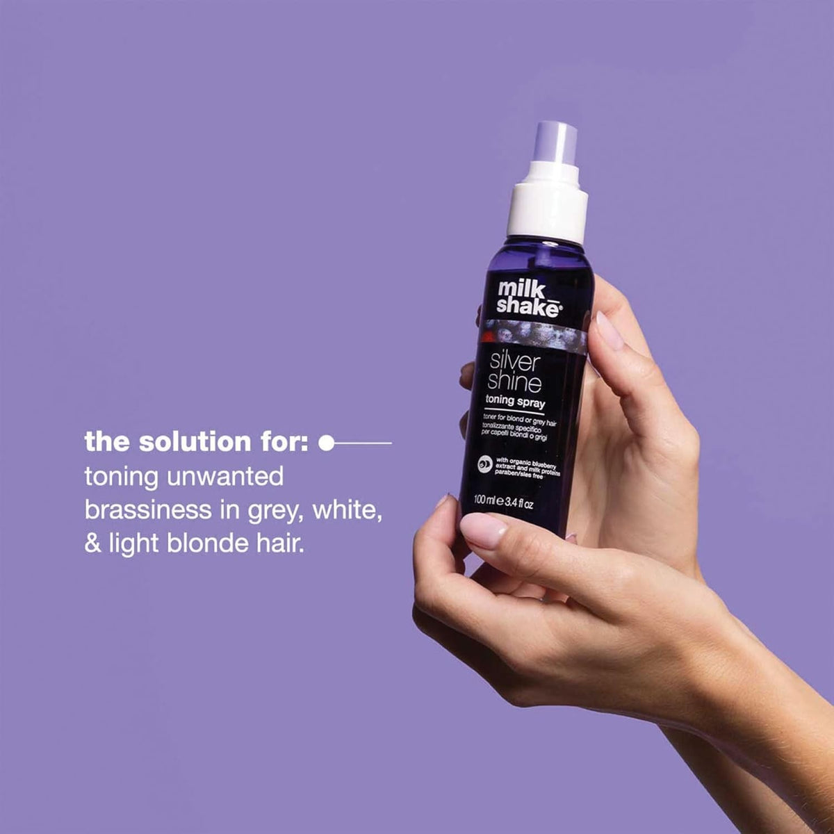 Milk_Shake Silver Shine Toning Spray - Platinum Hair Violet Pigment 3.4 oz