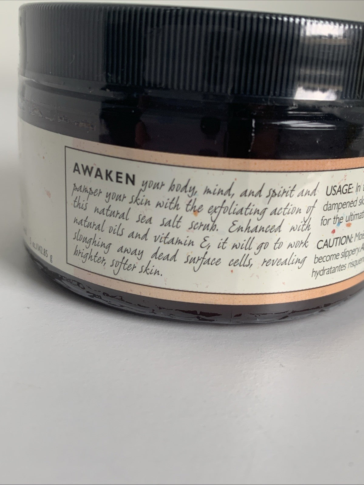 ARBONNE Aromassentials AWAKEN Sea Salt Scrub 5 oz - Sealed