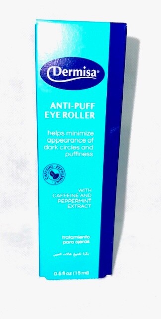 Dermisa Anti-Puff Eye Roller 0.5 oz – Caffeine & Peppermint Eye Serum