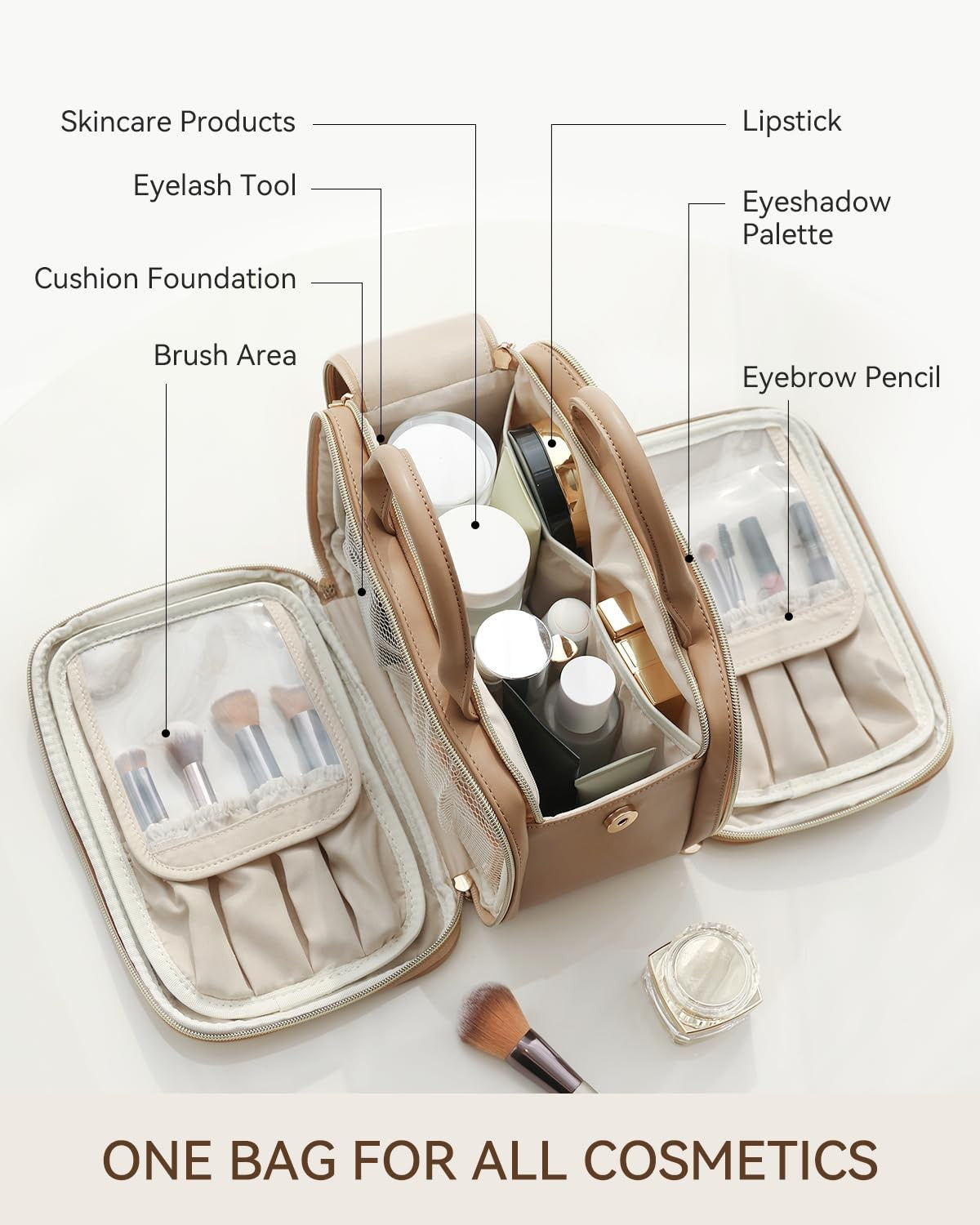 Large Capacity Waterproof Travel Makeup Bag - Organizer & Gift