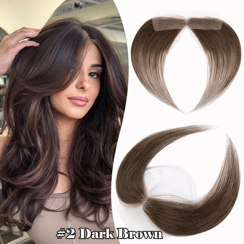 Full Lace Human Hair Patch Cover for Women Receding Hairline - Blonde