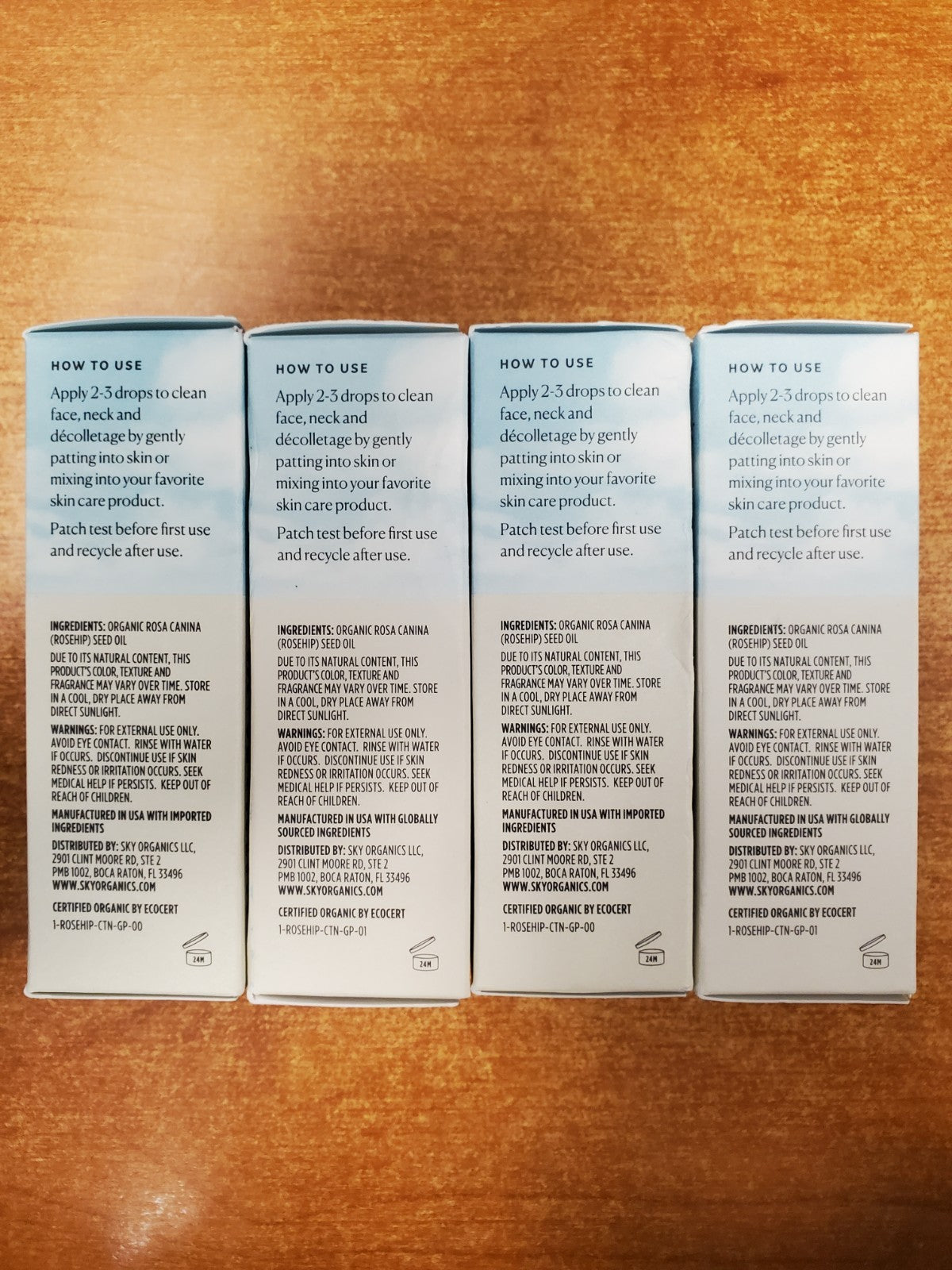 4 Pack: Sky Organics Rosehip Oil Rejuvenating Glow 1 oz. ea. (7609)
