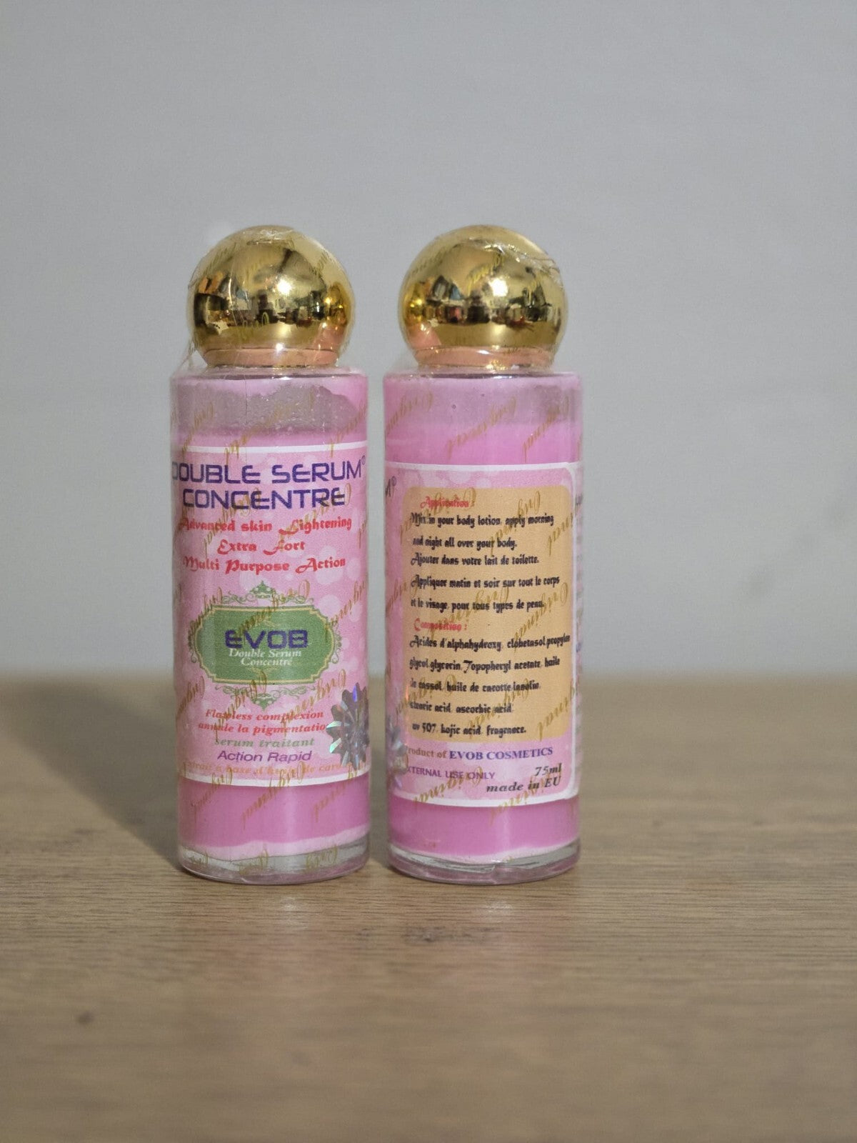 Double Serum Concentrate with Evob Seal - 75ml, Pack of 2 for Skin Care