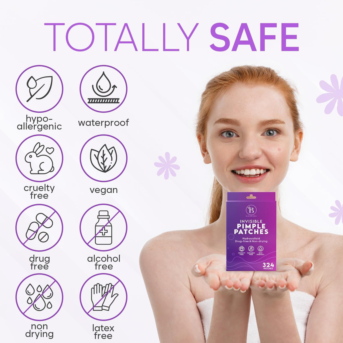 Invisible Pimple Patches for Face, 324 Count (8mm & 12mm)