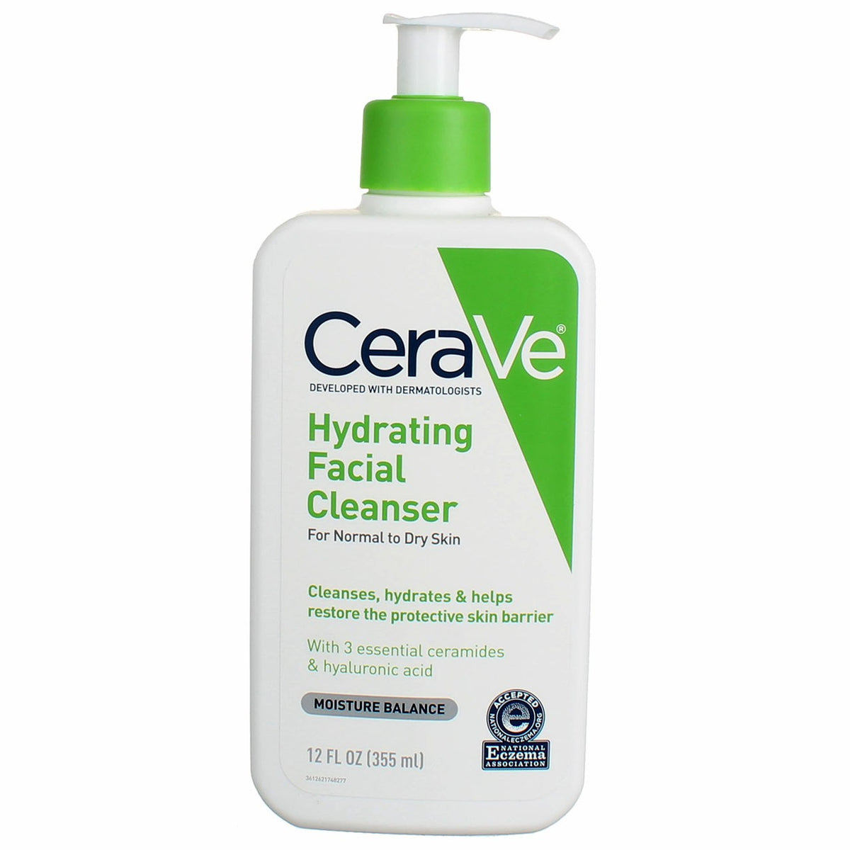 Hydrating Facial Cleanser - Gentle, Non-Irritating, 12 fl oz, 6 Pack