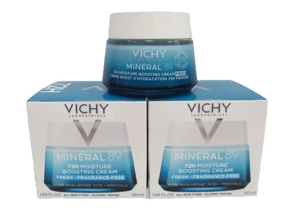 Vichy Mineral 89 72H Moisture Boosting Cream - 1.69oz (2 Pack)