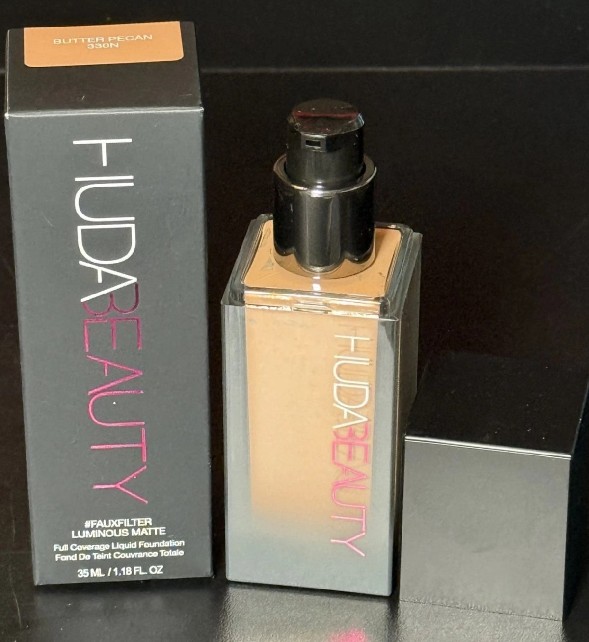 Huda Beauty FauxFilter Luminous Matte Liquid Foundation Butter Pecan 330N