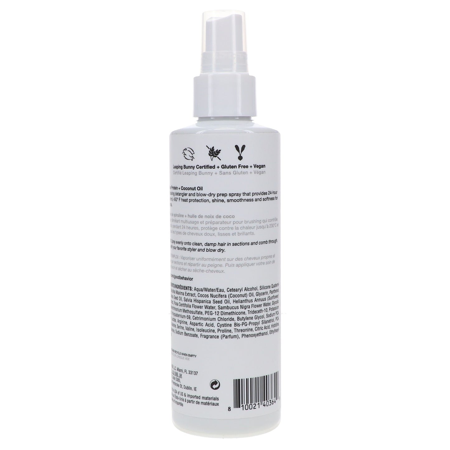 Hair Primer & Heat Protectant Spray - 4-in-1 Detangler Frizz Control 7 oz