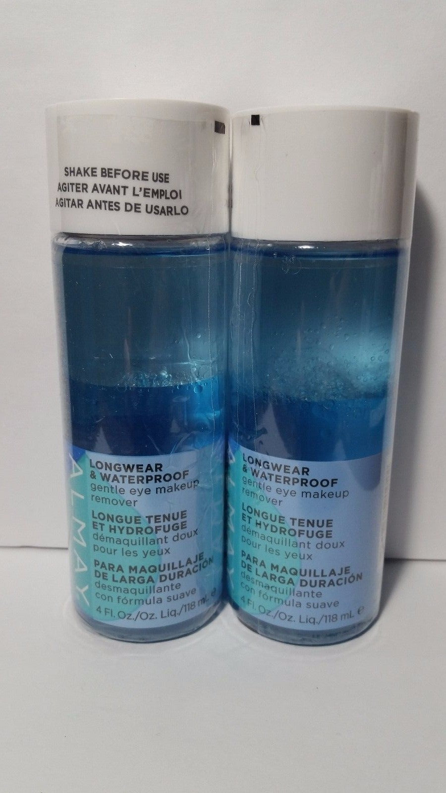 Almay Gentle Eye Makeup Remover, Longwear & Waterproof Liquid - 4oz (2 Pack)
