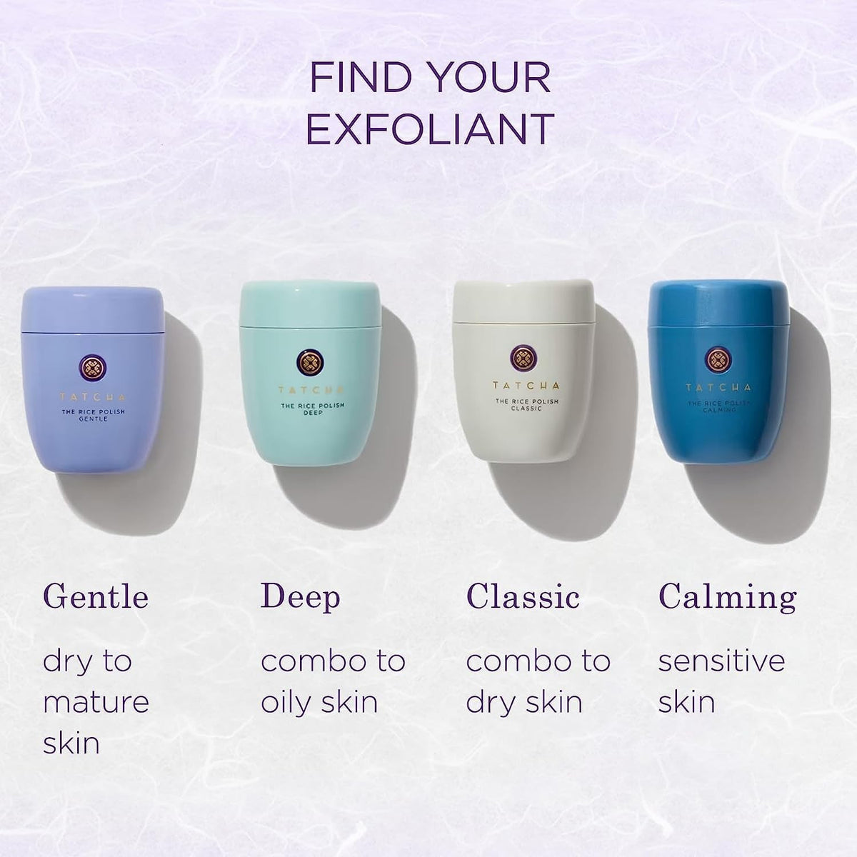 Tatcha The Rice Polish Classic Non-Abrasive Exfoliator Dry Skin 2.1 oz