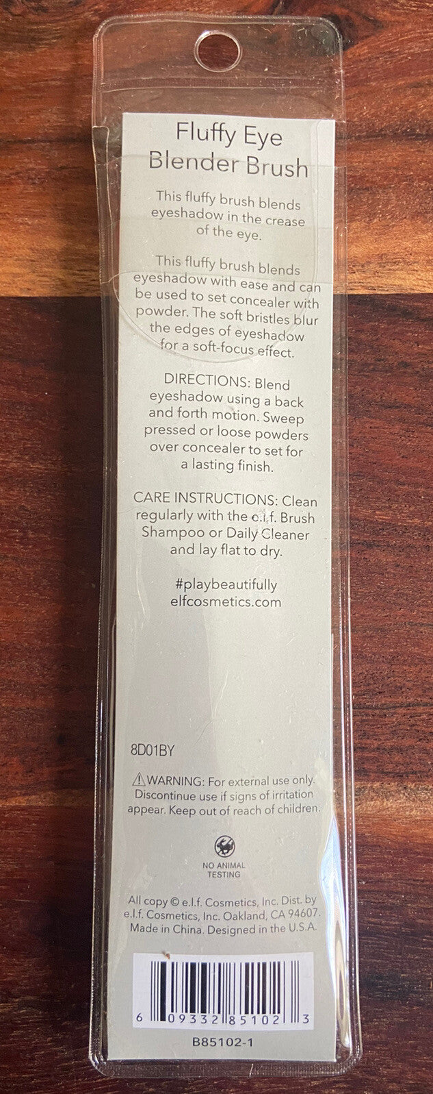 Fluffy Eye Blender Brush for Eyeshadow Application - Vegan Makeup Tool