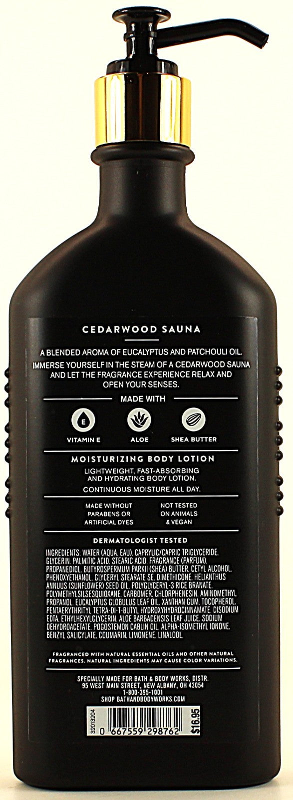 Cedarwood Sauna Body Lotion 6.5oz - Pack of 6