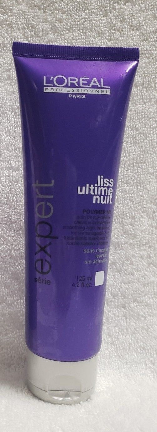 L'Oreal Serie Expert Liss Ultime Night Hair Treatment 4.2 oz - Smoothing Night Repair