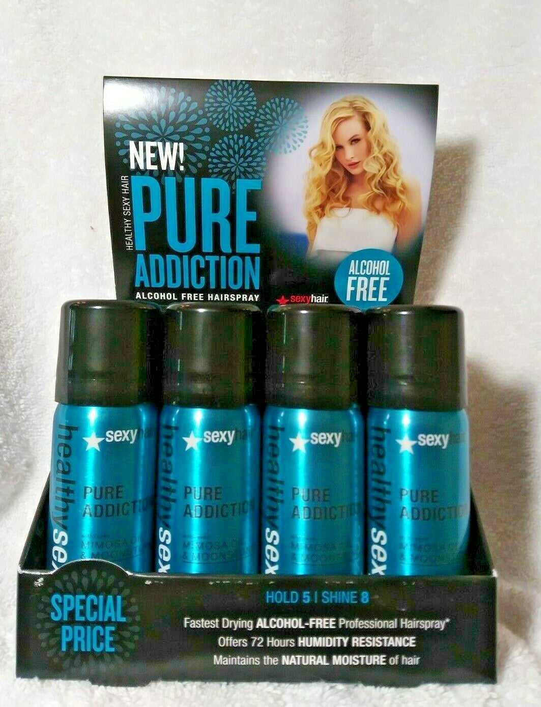 Alcohol-Free Hair Spray 1.5 oz Pack of 12 - Humidity Resistant & Moisture Locking