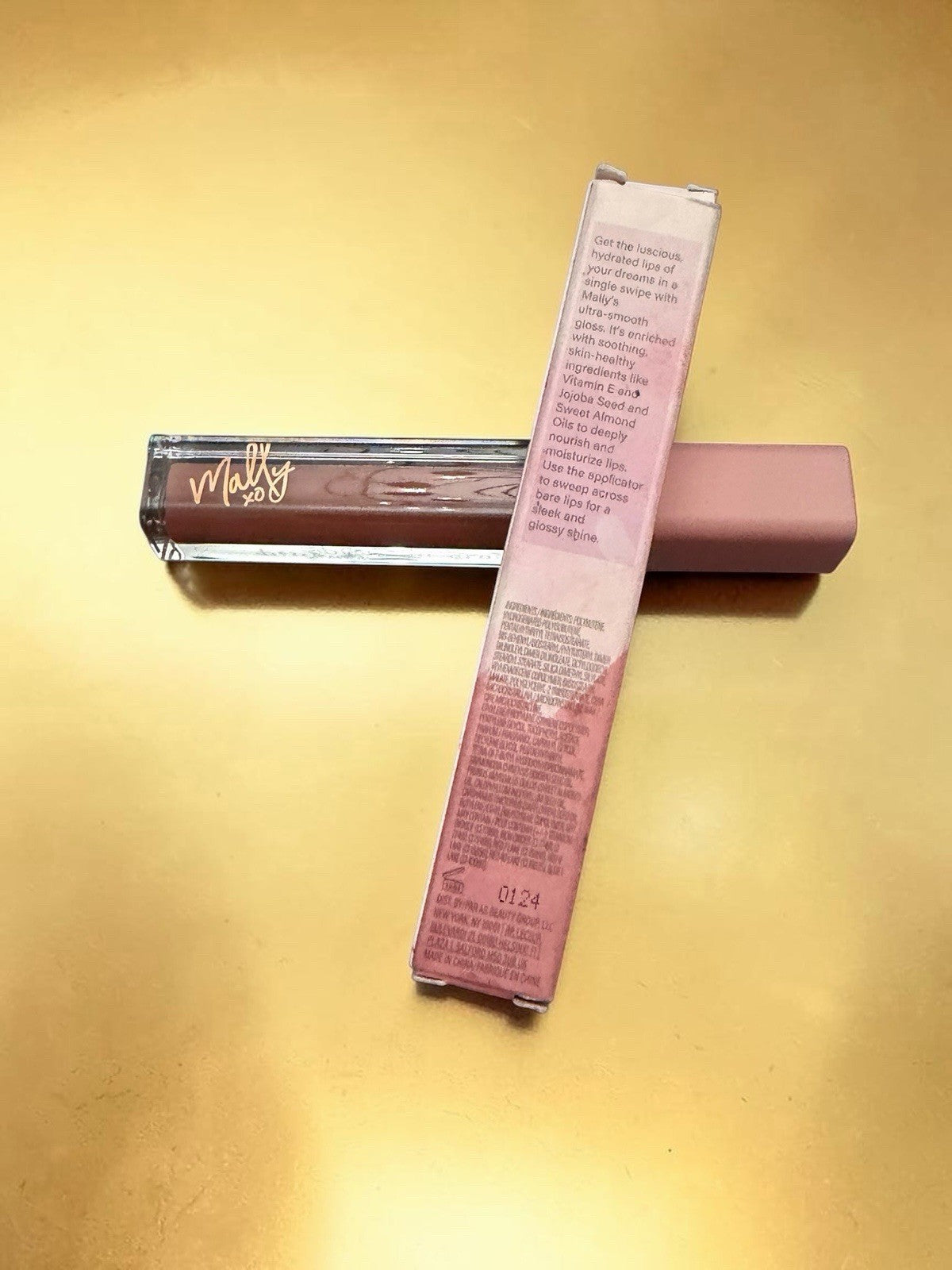 Hydrating Lip Gloss - Summertime Sunrise, Plush Lip Shine, 0.10 oz