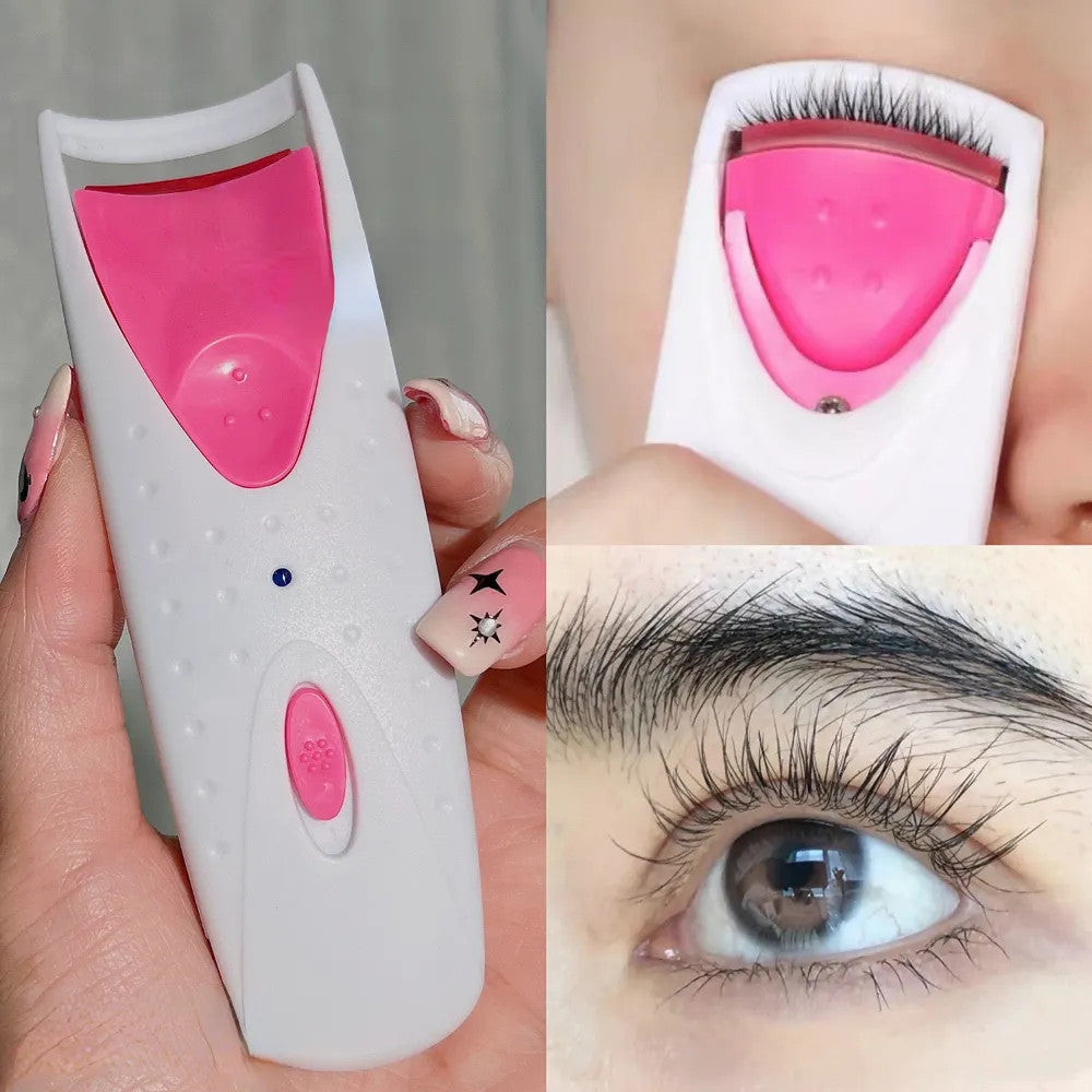 Heated Eyelash Curler for Women - Rechargeable Lash Lift Makeup Tool