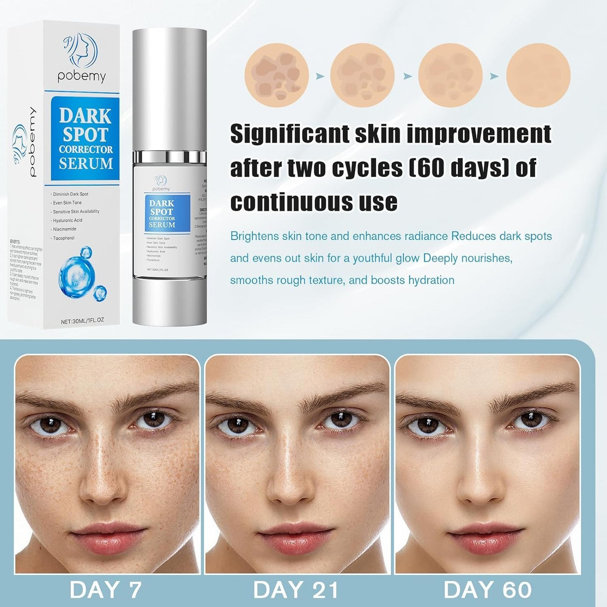 Dark Spot Corrector Cream for Face and Body Sun Spots - Unbranded