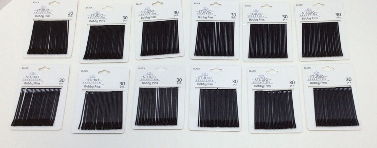 Studio Selection Bobby Pins, Black Lot of 360 Free Shipping
