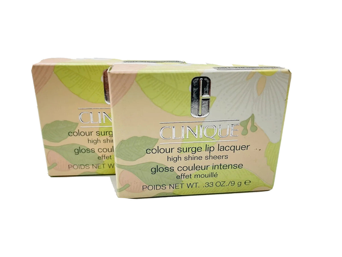 Clinique Colour Surge Lip Lacquer Vanilla Freeze 0.33oz Set - Damaged Box