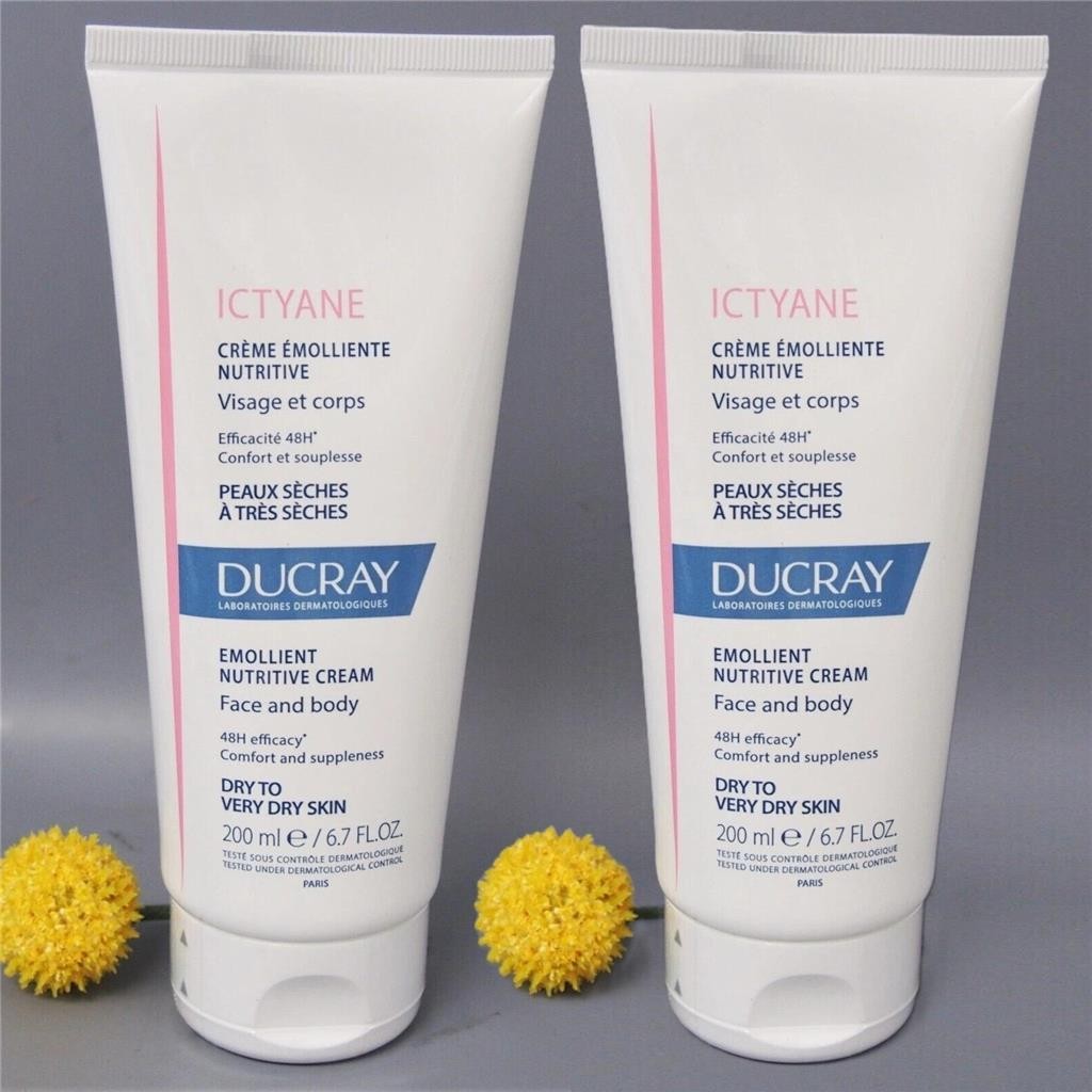 Ducray Ictyane Emollient Nutritive Cream 200ml - 2 Pack