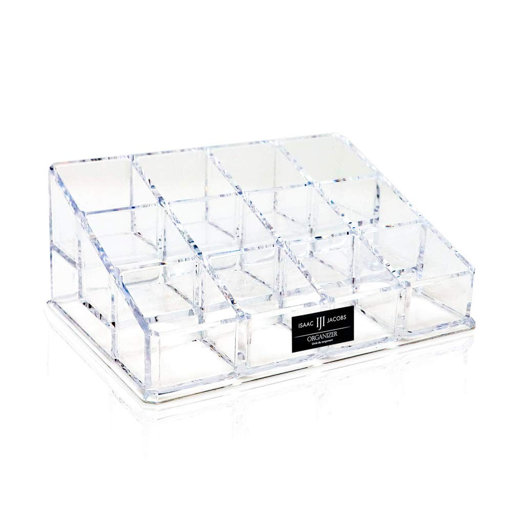 Acrylic Nail Polish Organizer 12 Compartments Makeup & Craft Storage