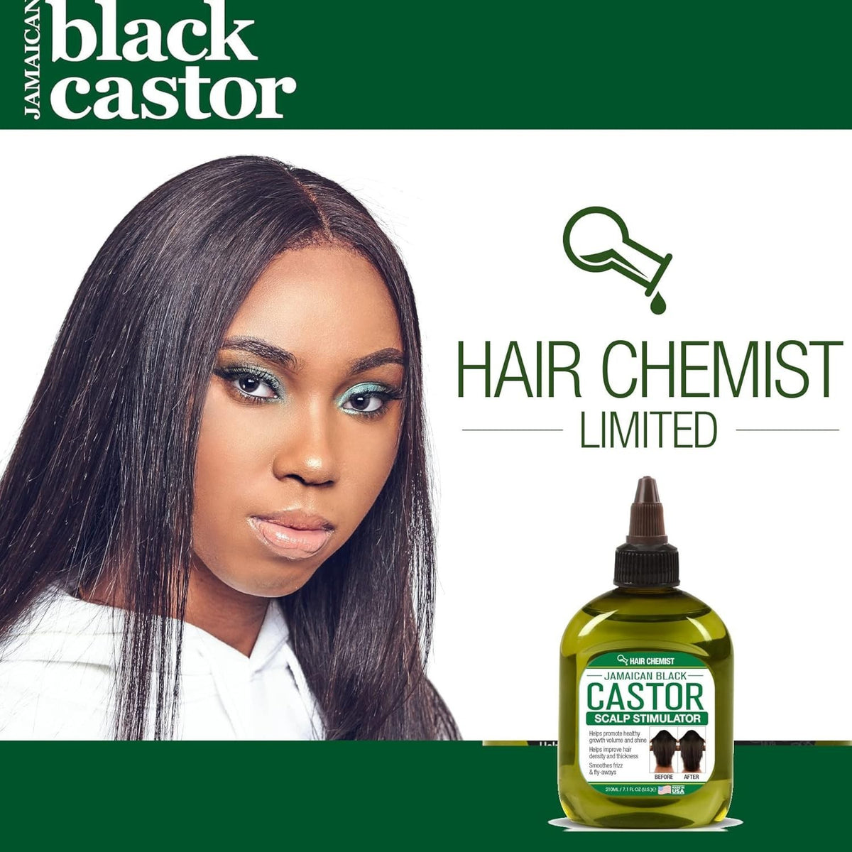 Jamaican Black Castor Oil Leave-in Conditioner for Hair Growth - 7.1 oz