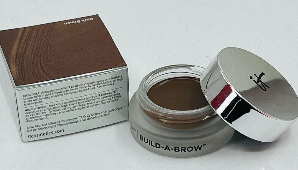 Build-A-Brow Waterproof 5-in-1 Eyebrow Gel Stain - Dark Brown, 0.12oz