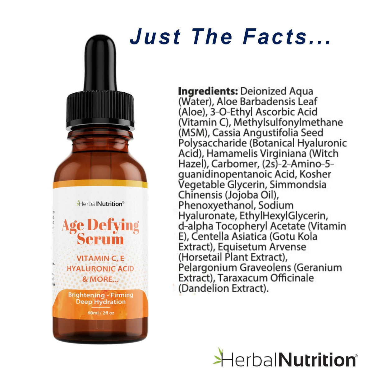 Vitamin C Serum with Hyaluronic Acid & Botanical Extracts - 2 oz