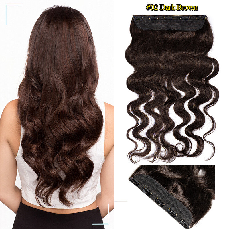 Thick Clip-In Human Hair Extensions - Full Head Weft, Remy Hair