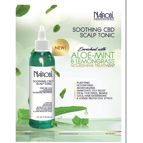 Soothing Hair Scalp Tonic with Aloe Mint & Lemongrass - 4oz