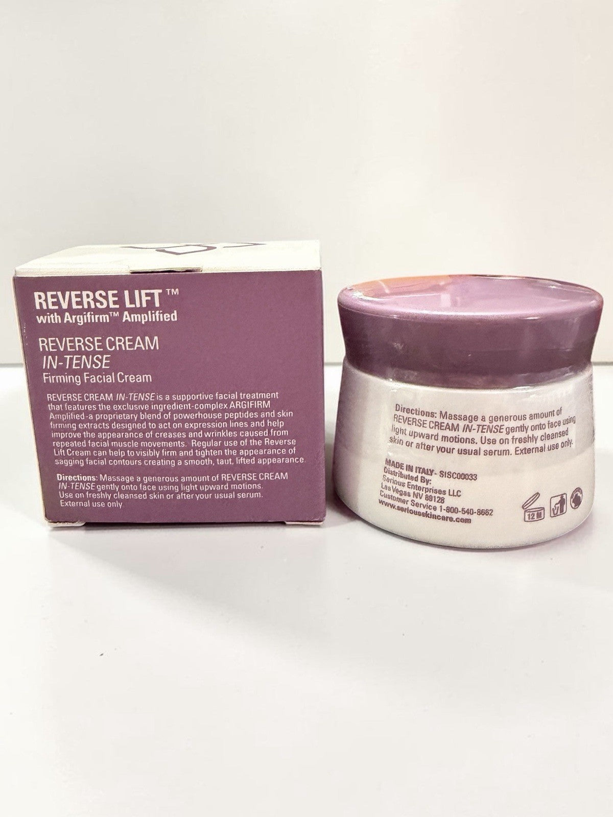 Serious Skincare Reverse Lift Argifirm Firming Facial Cream 1.7 oz