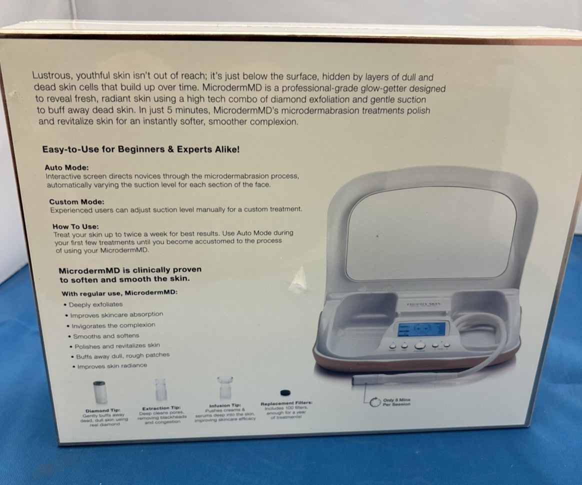 MicrodermMD Professional Microdermabrasion System for Home Skin Exfoliation