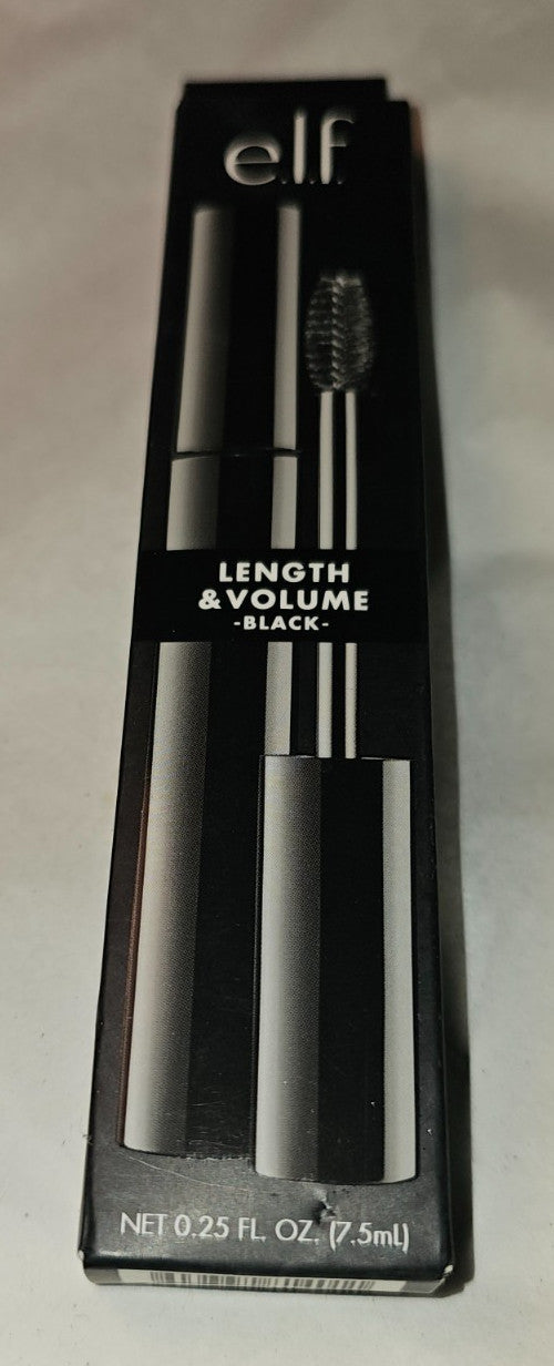 e.l.f. Lengthening & Volumizing Mascara - Black, 0.25 Fl Oz