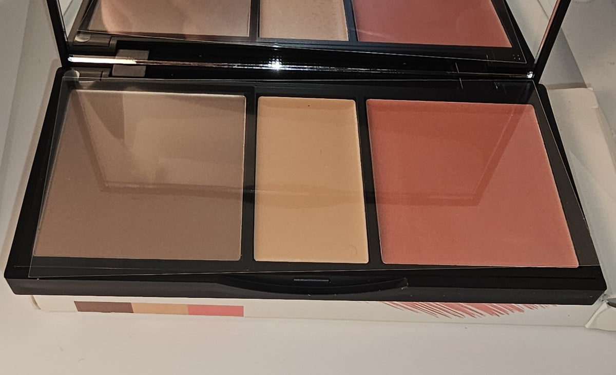 Contour Highlight & Blush Palette Medium Dark - Face Makeup