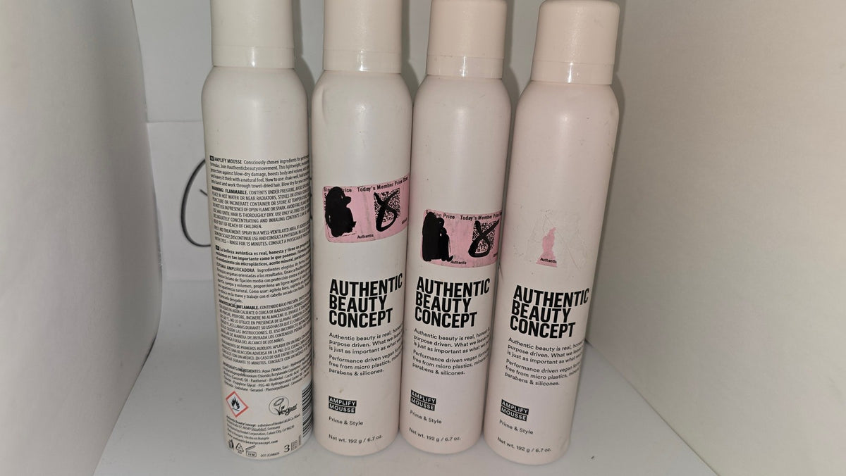 4 Pack Vegan Hair Mousse for Volume & Styling - Amplify Prime & Style