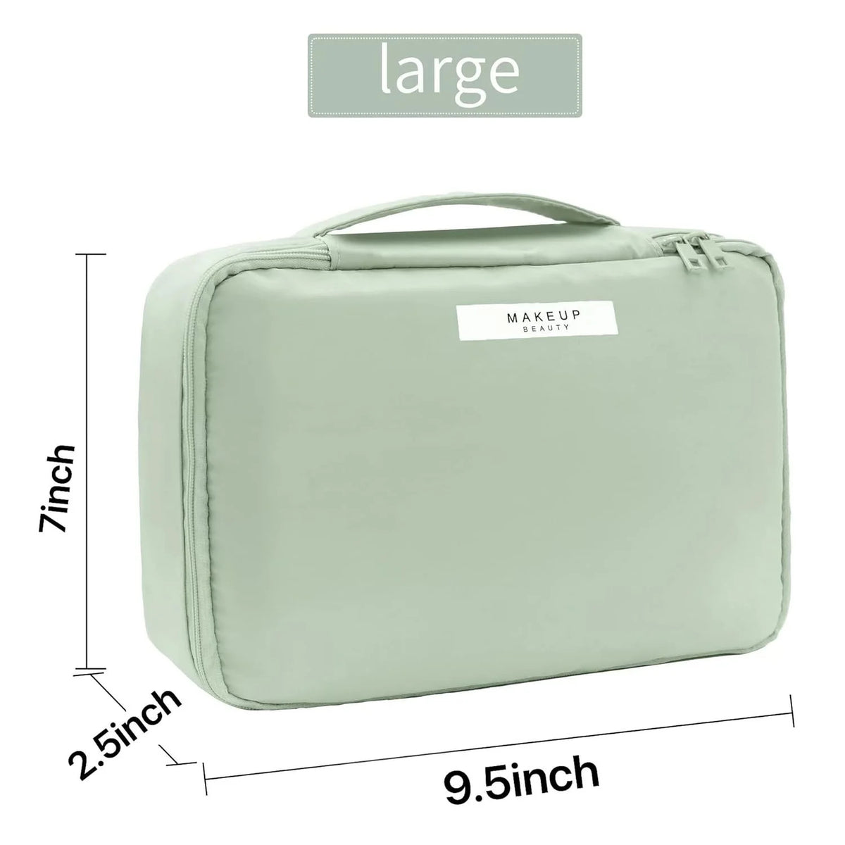 Travel Makeup Bag Cosmetic Organizer with Compartments for Women and Men