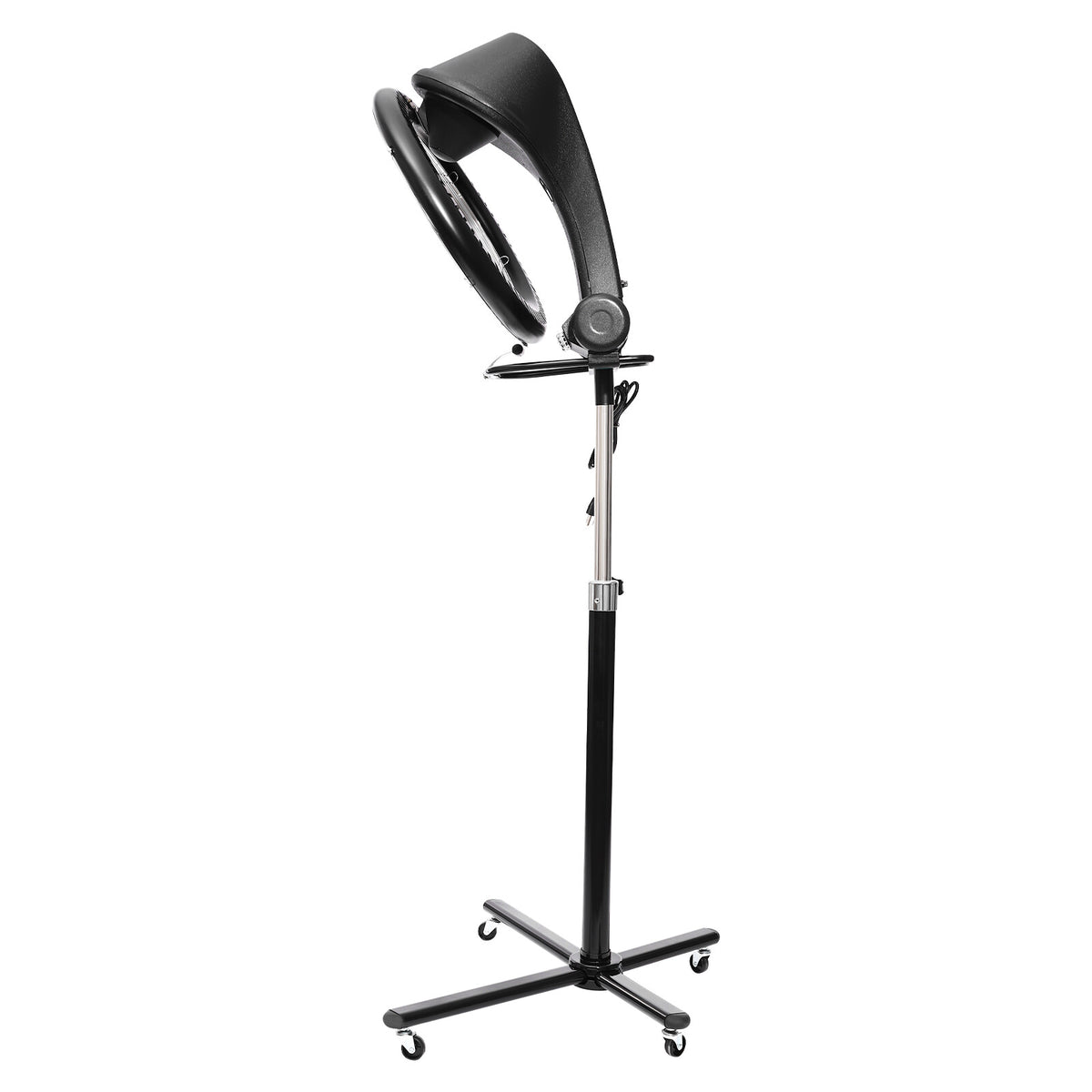 3-in-1 Infrared Hair Dryer Salon Hair Steamer with 4 Wheels & Adjustable Height