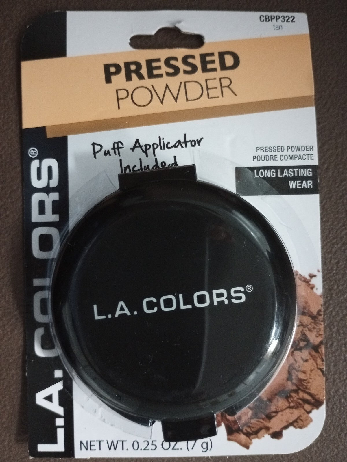 Pressed Face Tan Powder with Mirror & Puff Applicator - Natural Finish