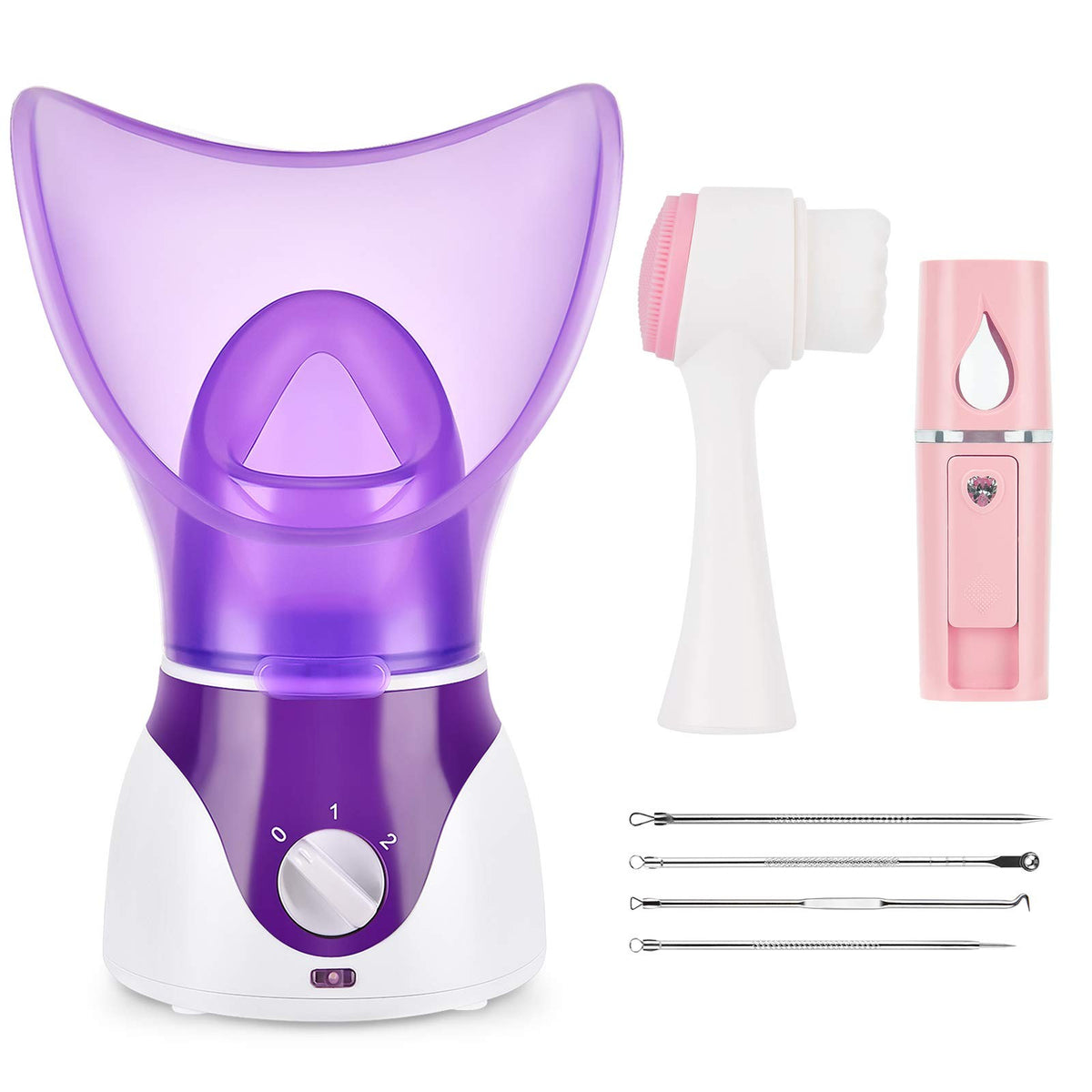 Facial Steamer Nano Mist Sprayer Set - Deep Cleansing & Hydrating Skin Care