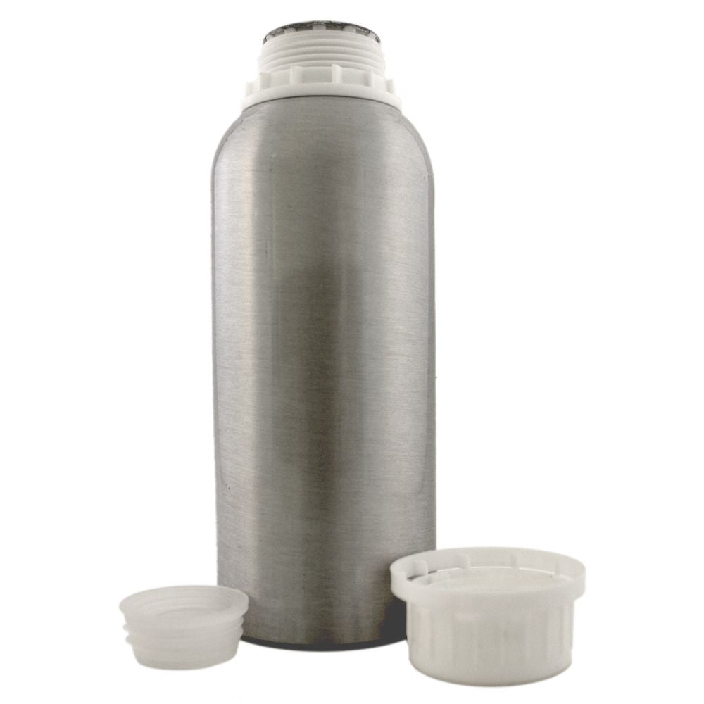 8 fl oz Aluminum Bottle with Plug and Cap - Leak-Proof & Vapor-Proof
