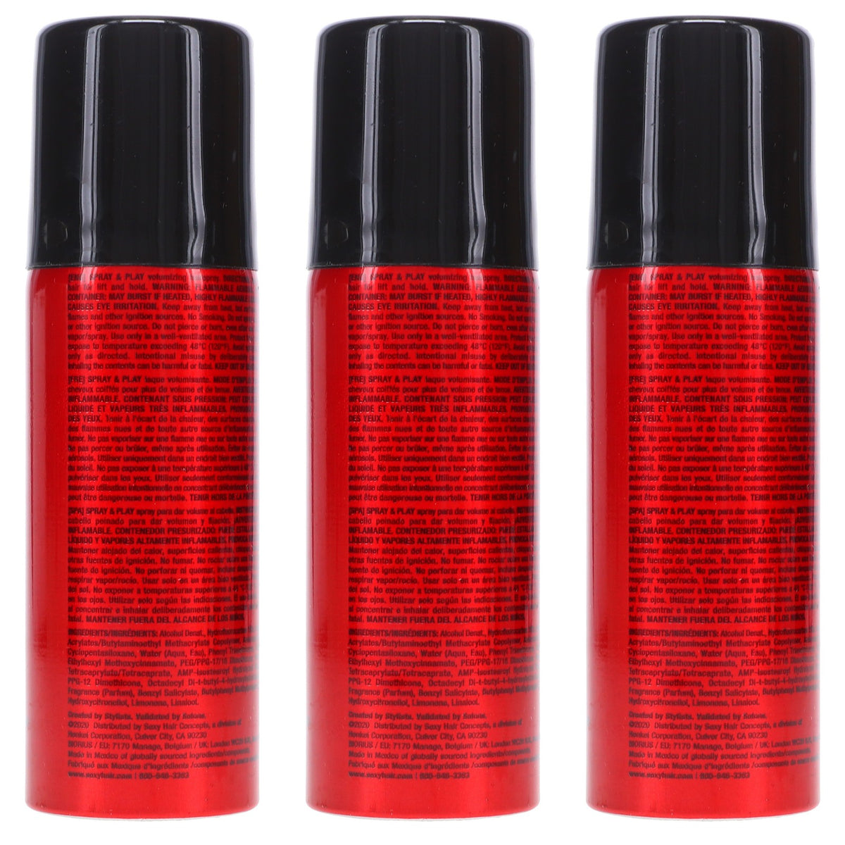 Volumizing Hairspray 1.5 oz - 3 Pack for Hold & Shine