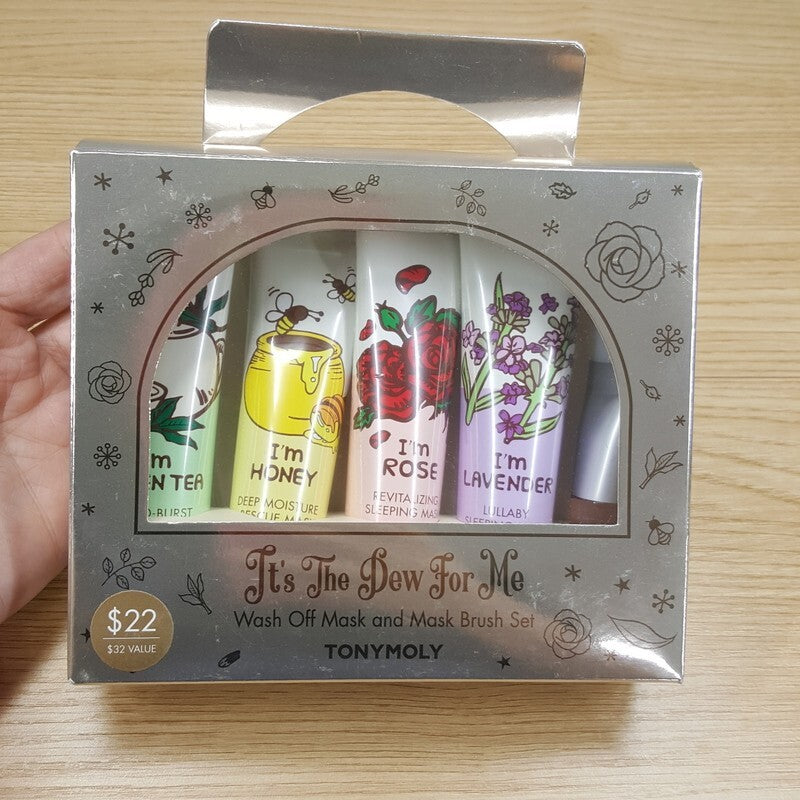 It's the Dew For Me Wash Off Mask and Brush Set