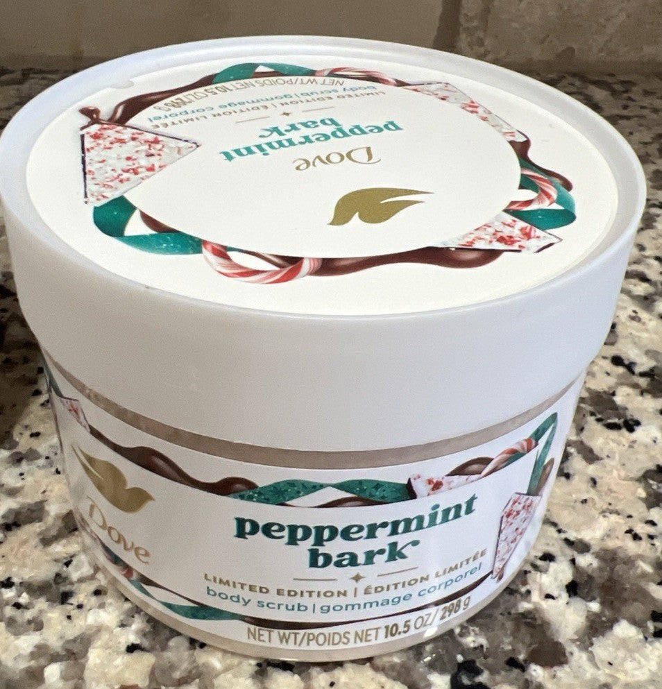 New Dove Limited Edition Holiday Treats Body Scrub PEPPERMINT BARK