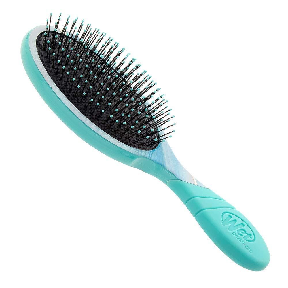 Wet Brush Detangler Hair Brush - Organic Swirl Teal, Gentle Detangling Tool