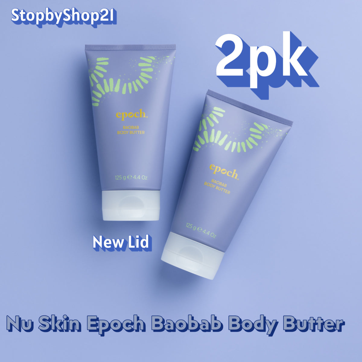 Epoch Baobab Body Butter 2-Pack – Moisturizing Shea Cream