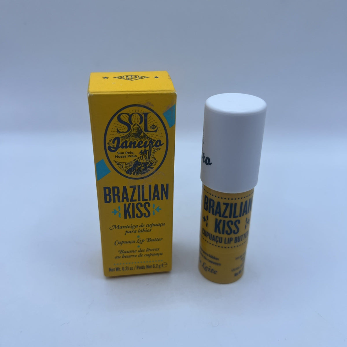 Sol de Janeiro Brazilian Kiss Cupuaçu Lip Butter 0.21 oz – Hydrating Lip Care