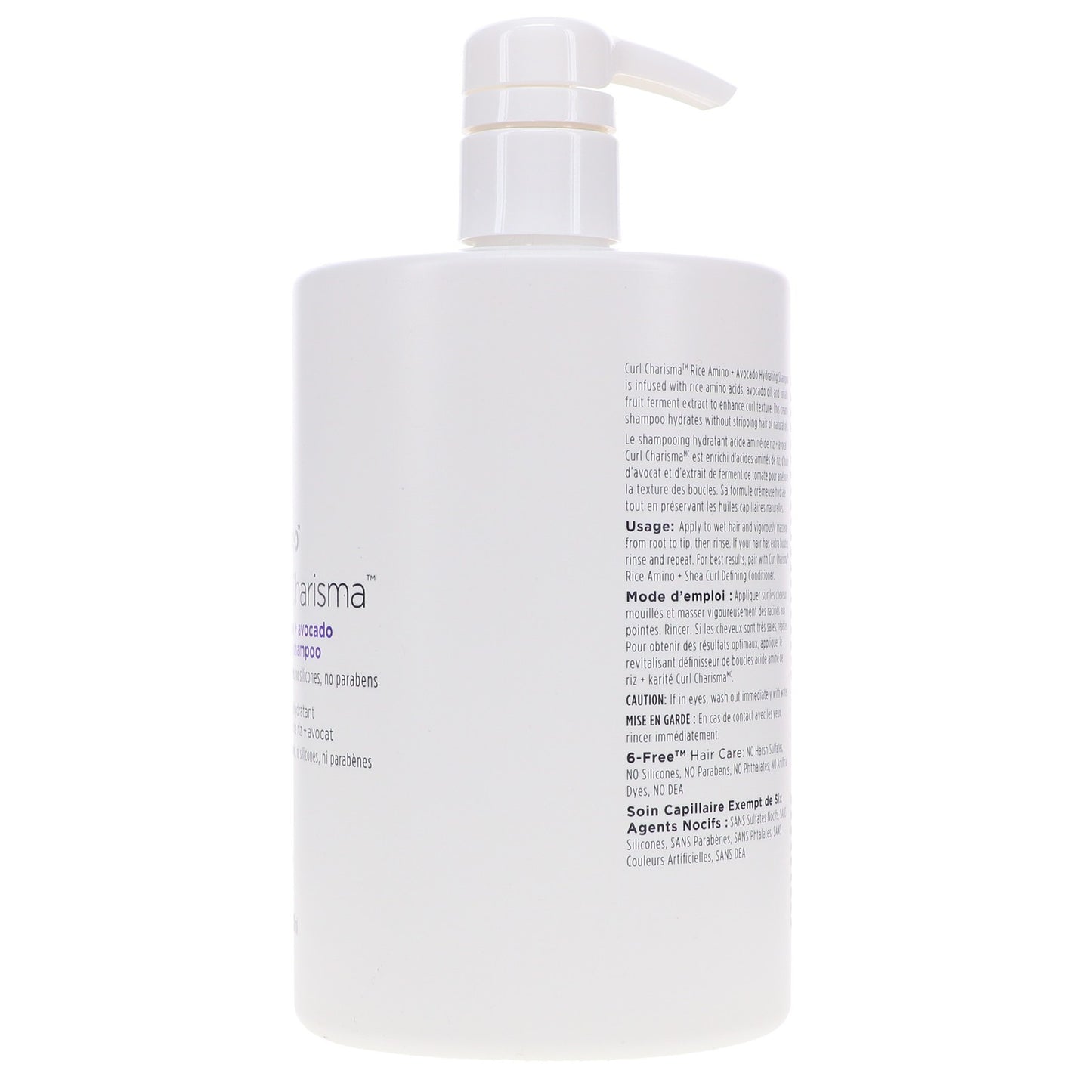 Hydrating Rice Amino and Avocado Shampoo for Curly Hair - 33.8 oz