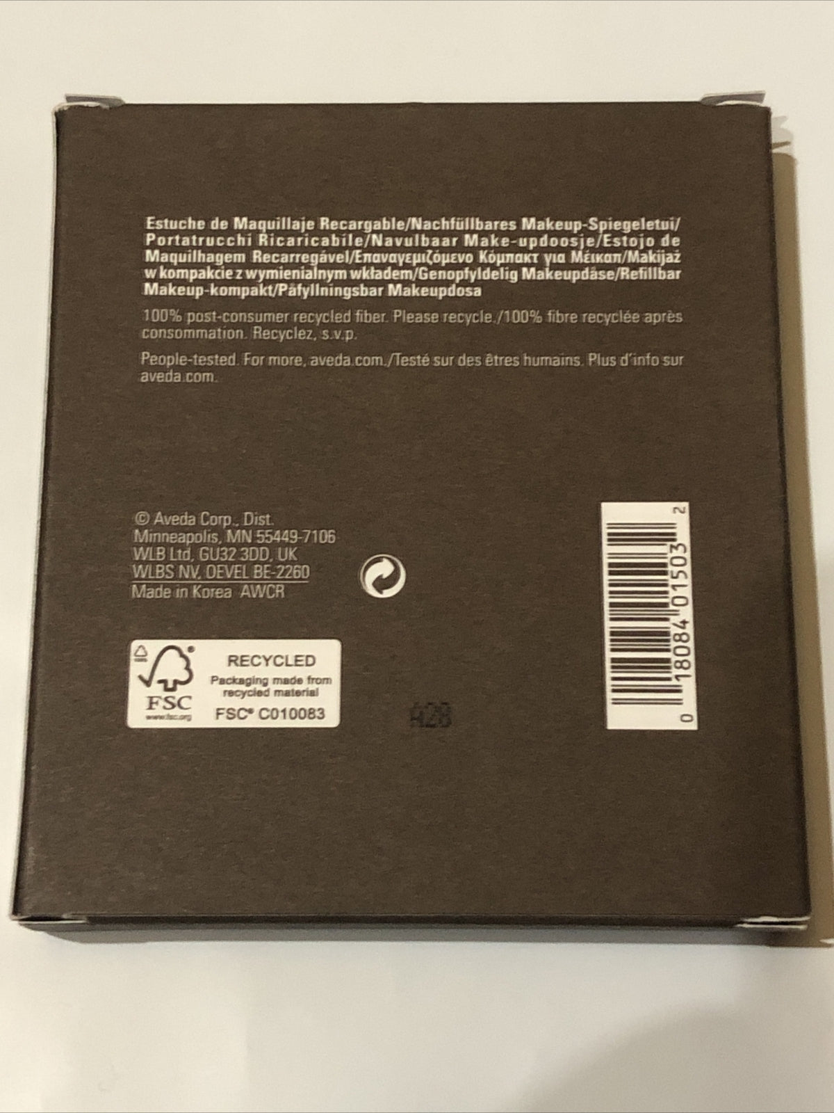 Aveda Compact Eyeshadow Palette Holds 16 Shades Discontinued