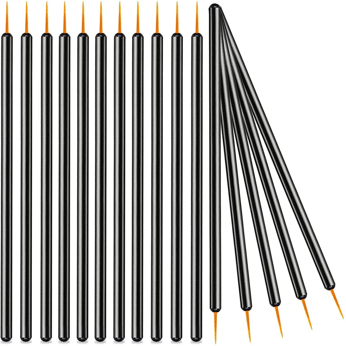 Disposable Eyeliner Brushes Set - 100 Hygienic Applicators for Eye Makeup