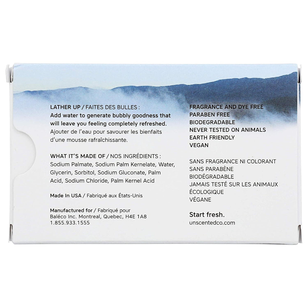 The Unscented Company, Body Bar Soap, 4.2 Ounces